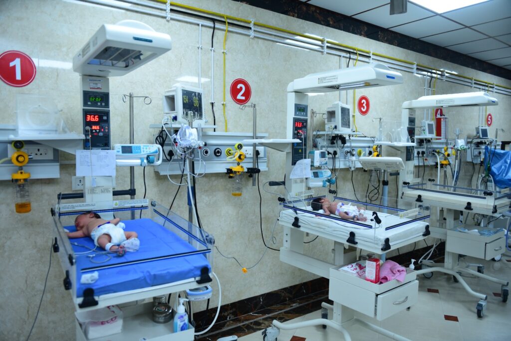 Advanced Neonatal Intensive Care Unit (NICU) at Virinchi Hospitals under the supervision of Dr. Vannala Raju.