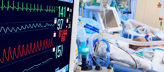 Advanced medical monitoring and life support systems in the Pediatric Intensive Care Unit (PICU) at Virinchi Hospitals.