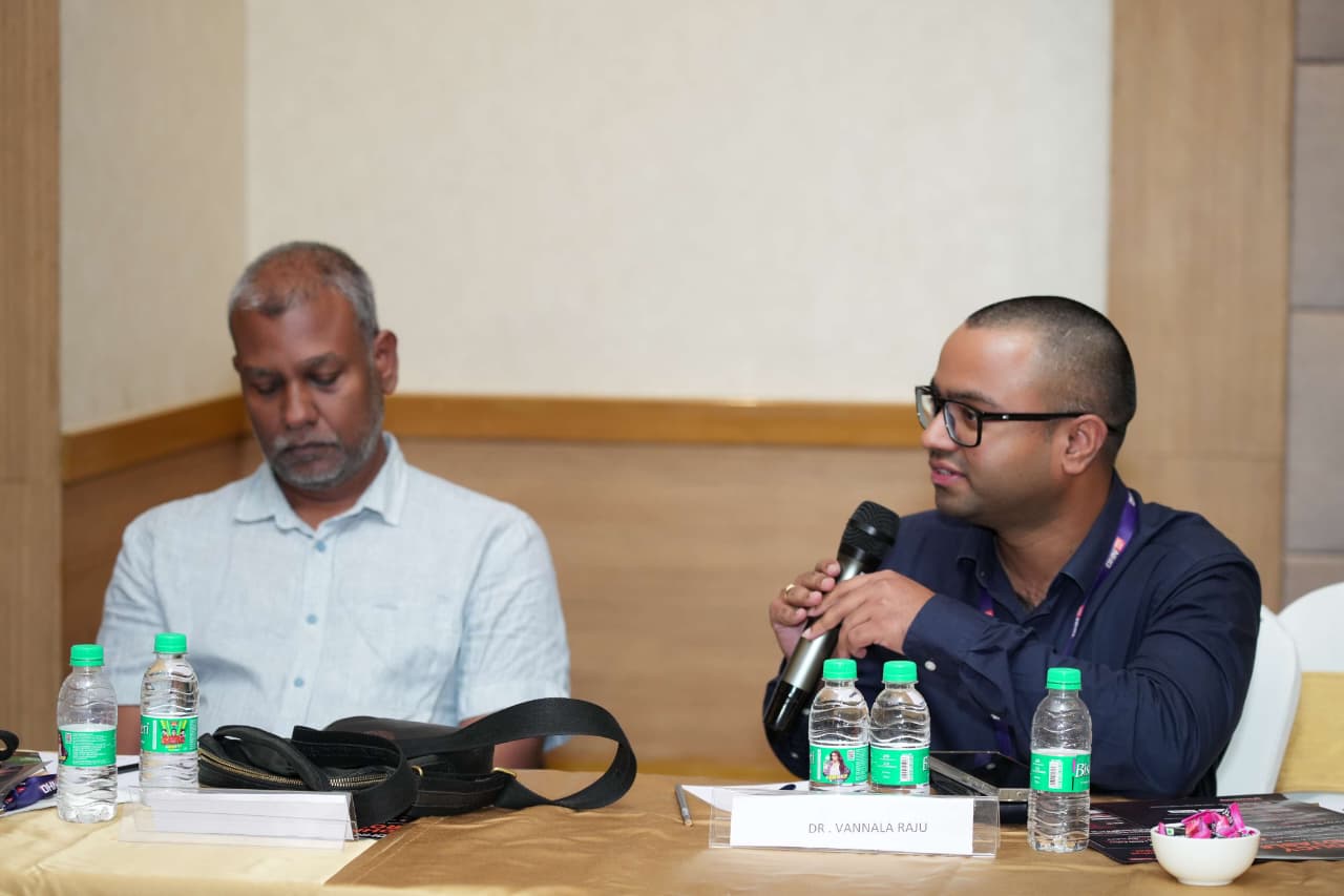 Dr. Vannala Raju participating in the DHN Round Table discussion on AI Ready Healthcare System with Indian healthcare leaders.