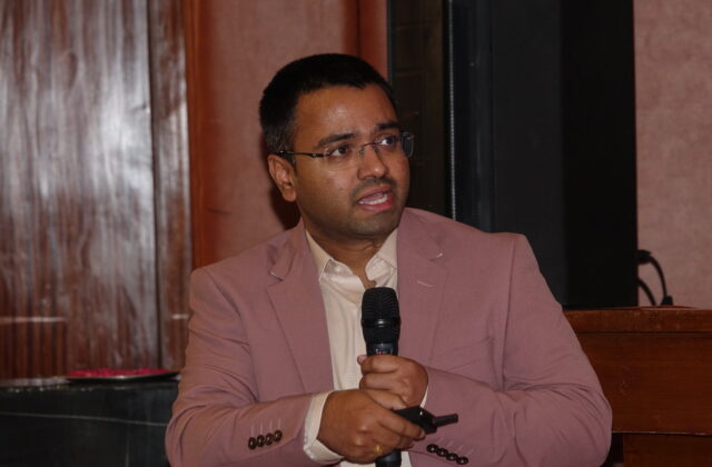Dr. Vannala Raju presenting about AI Powered clinical decision support systems