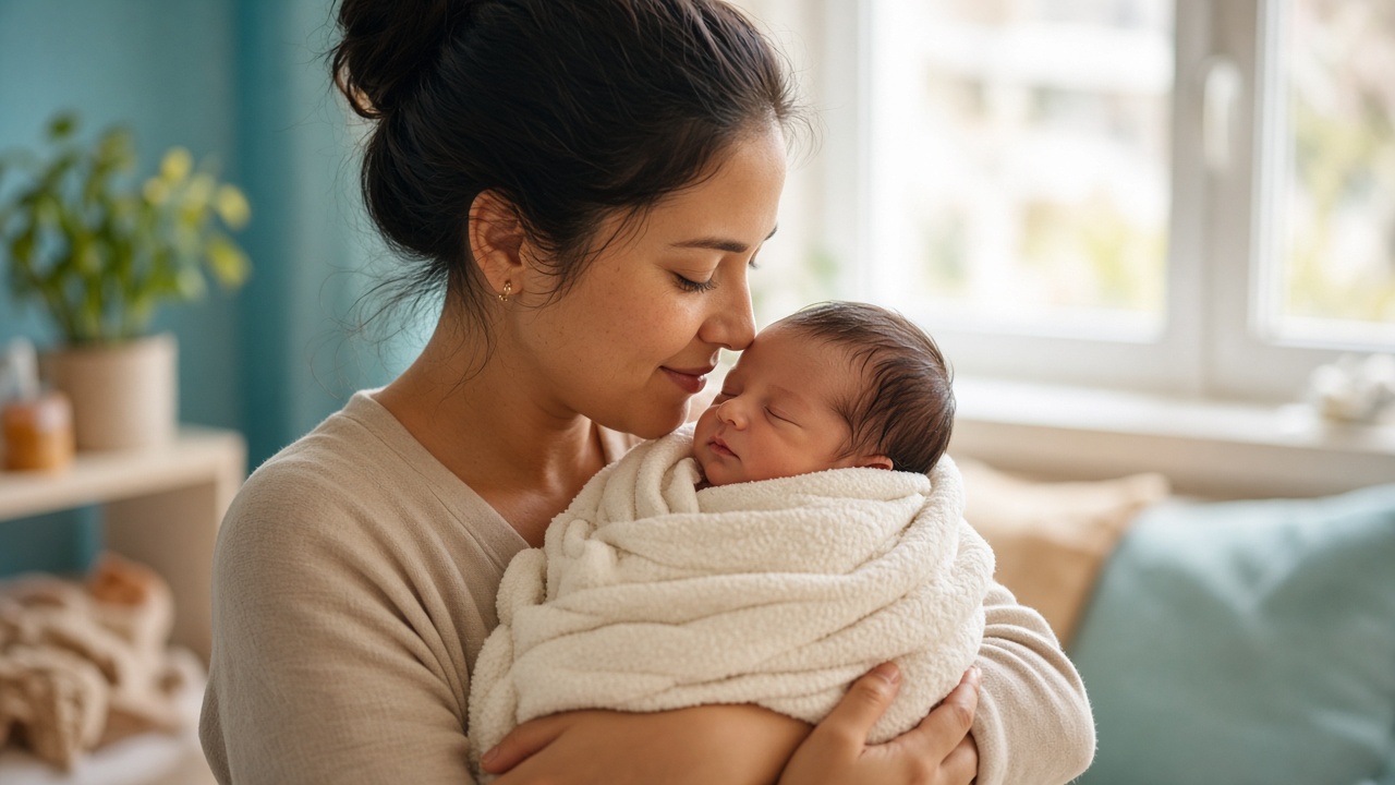 Caring parent holding a peaceful newborn — newborn infection awareness for parents in Hyderabad