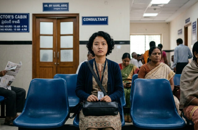 Medical Representative waiting outside Doctor's Cabin